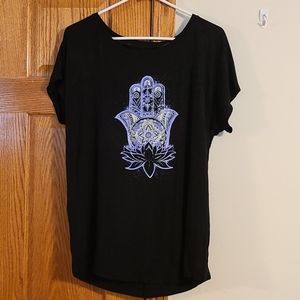 Gaiam Hamsa Short Sleeved Graphic Tee